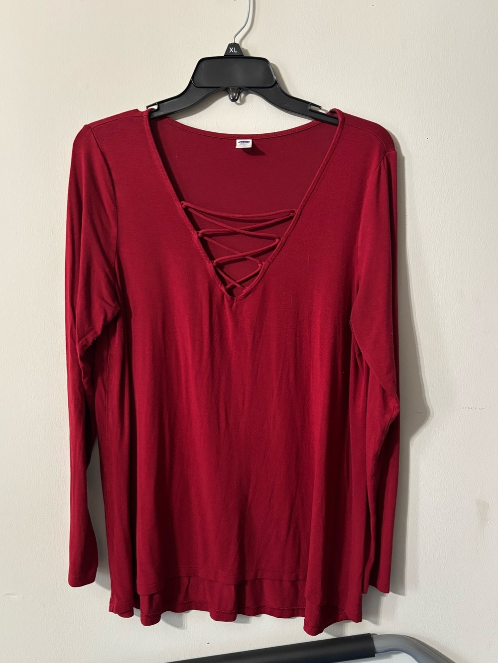 Medium Old Navy Red long sleeve top